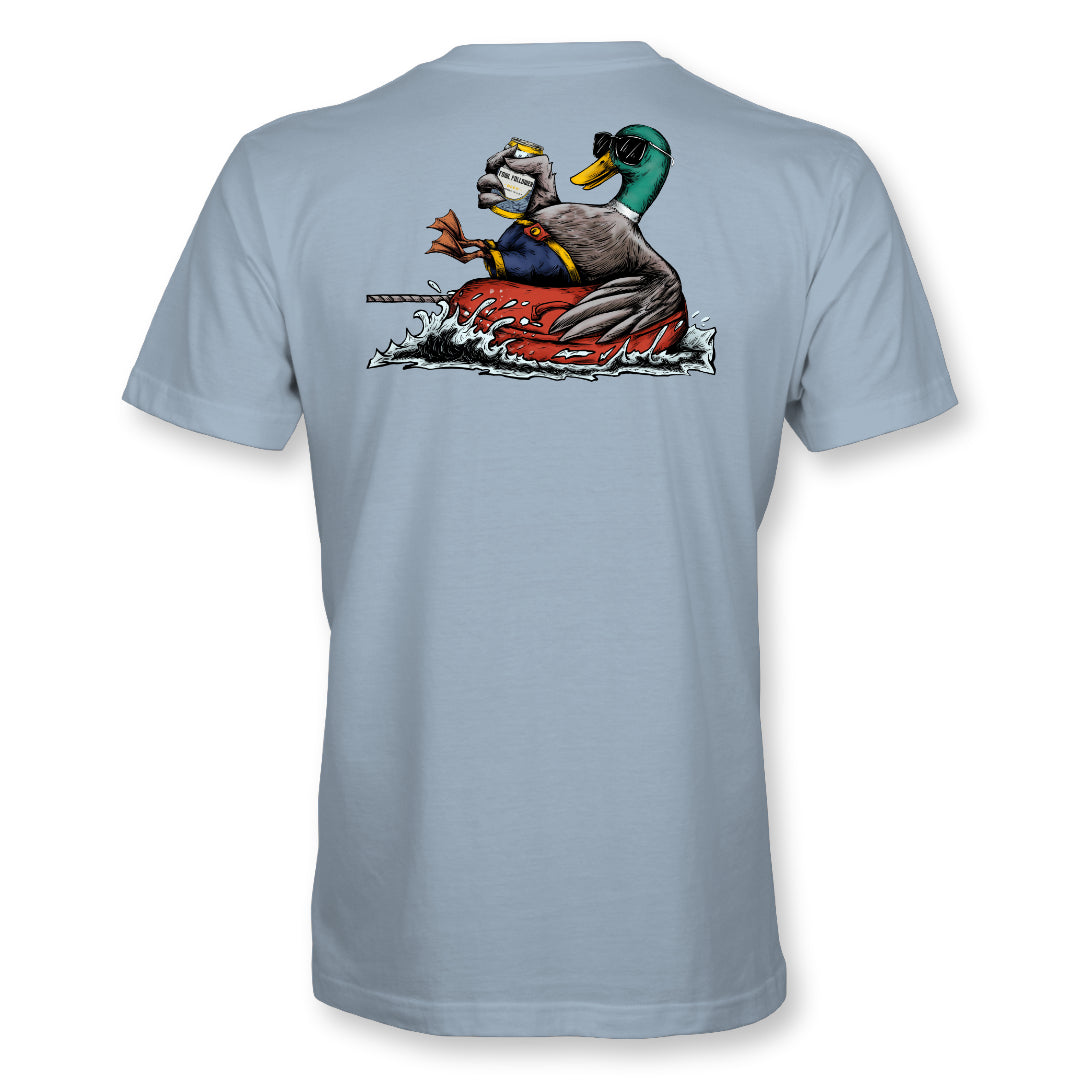 A Fowl Follower Mobbin’ Mallard Tee.