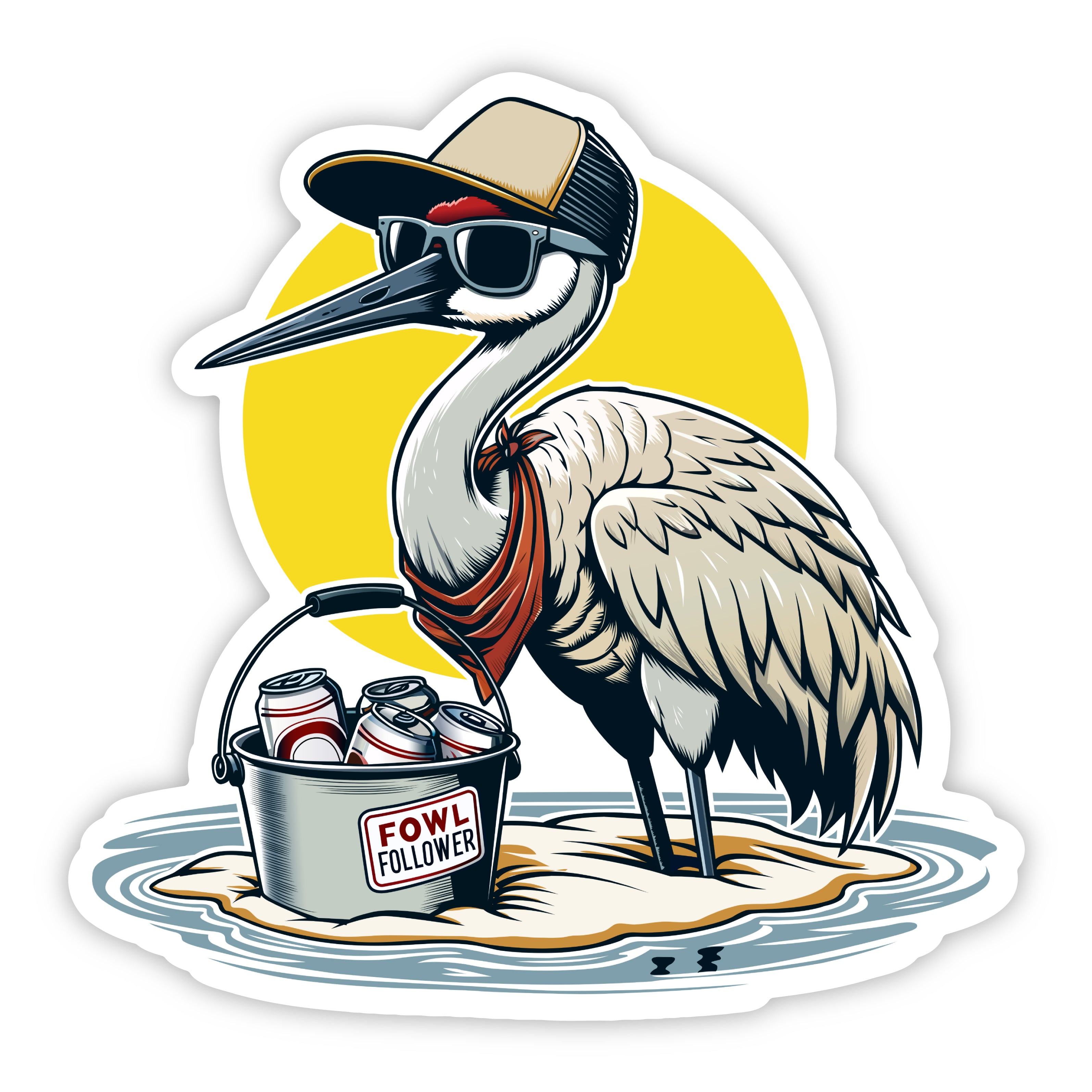 Sandbar Sandhill Sticker