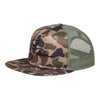 Load image into Gallery viewer, A Fowl Follower Favorite Camo Hat with a black embroidered logo.